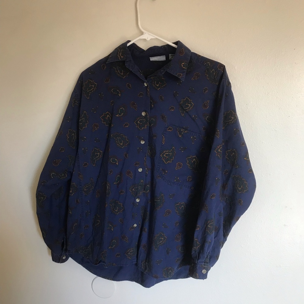 Vintage paisley button-up.